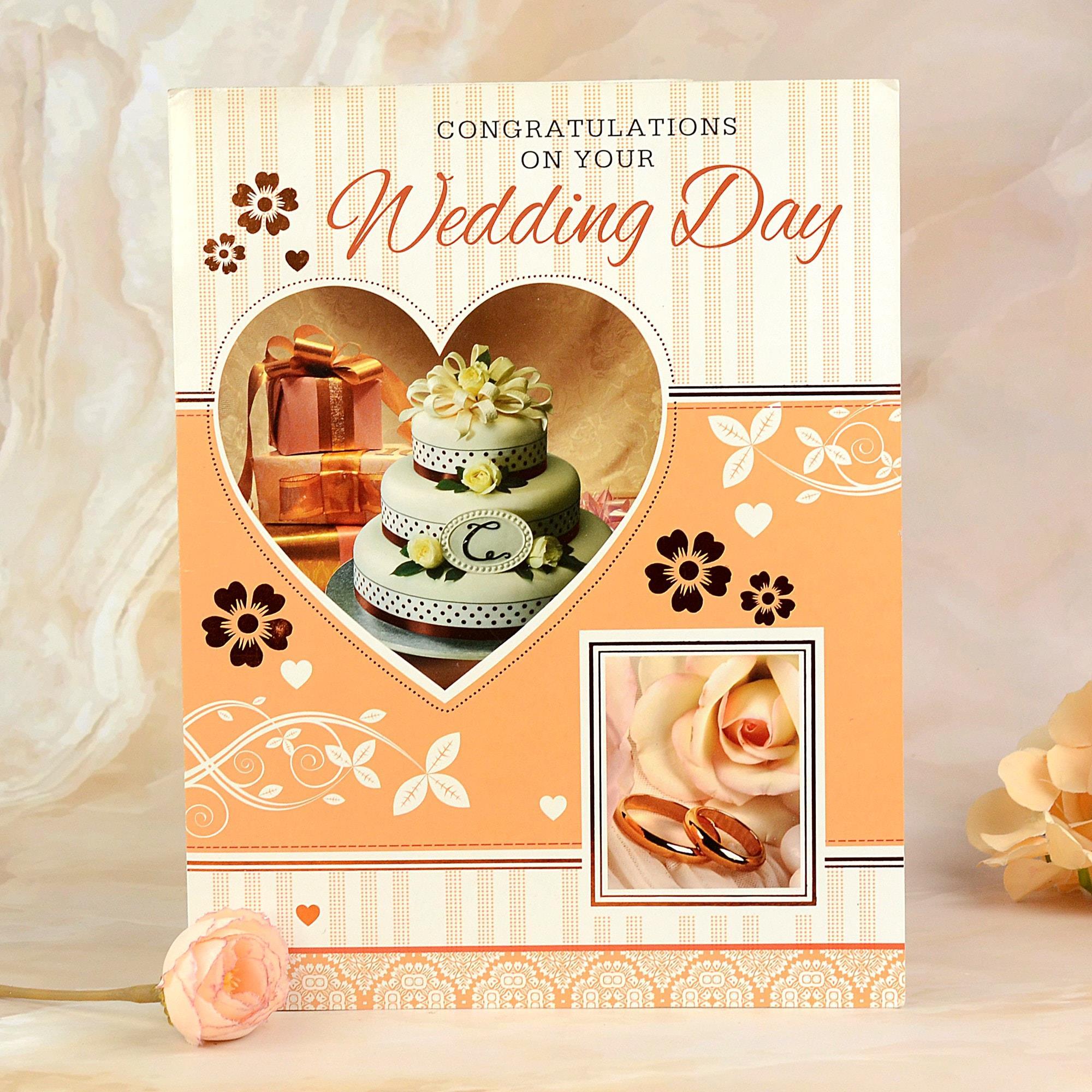 Wedding Day Congratulations Card Wedding Greetings