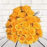 Vibrant Yellow Roses