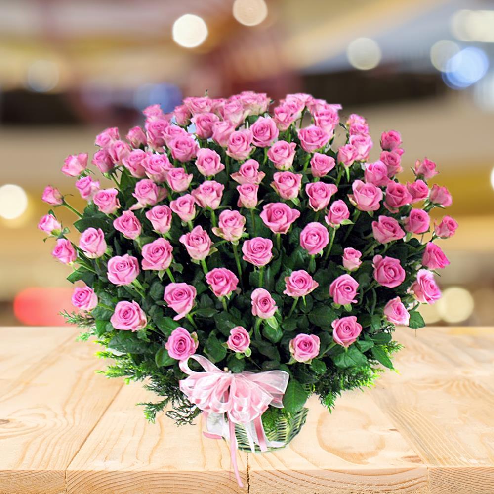 Pink Roses Wonder Flowers to Chennai