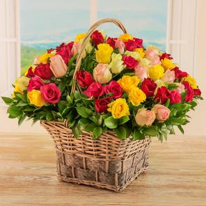Sensational Roses Basket Sensational Roses Basket