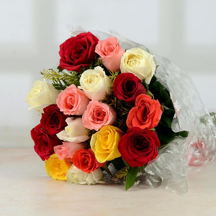 Fascinating Mixed Rose Bouquet