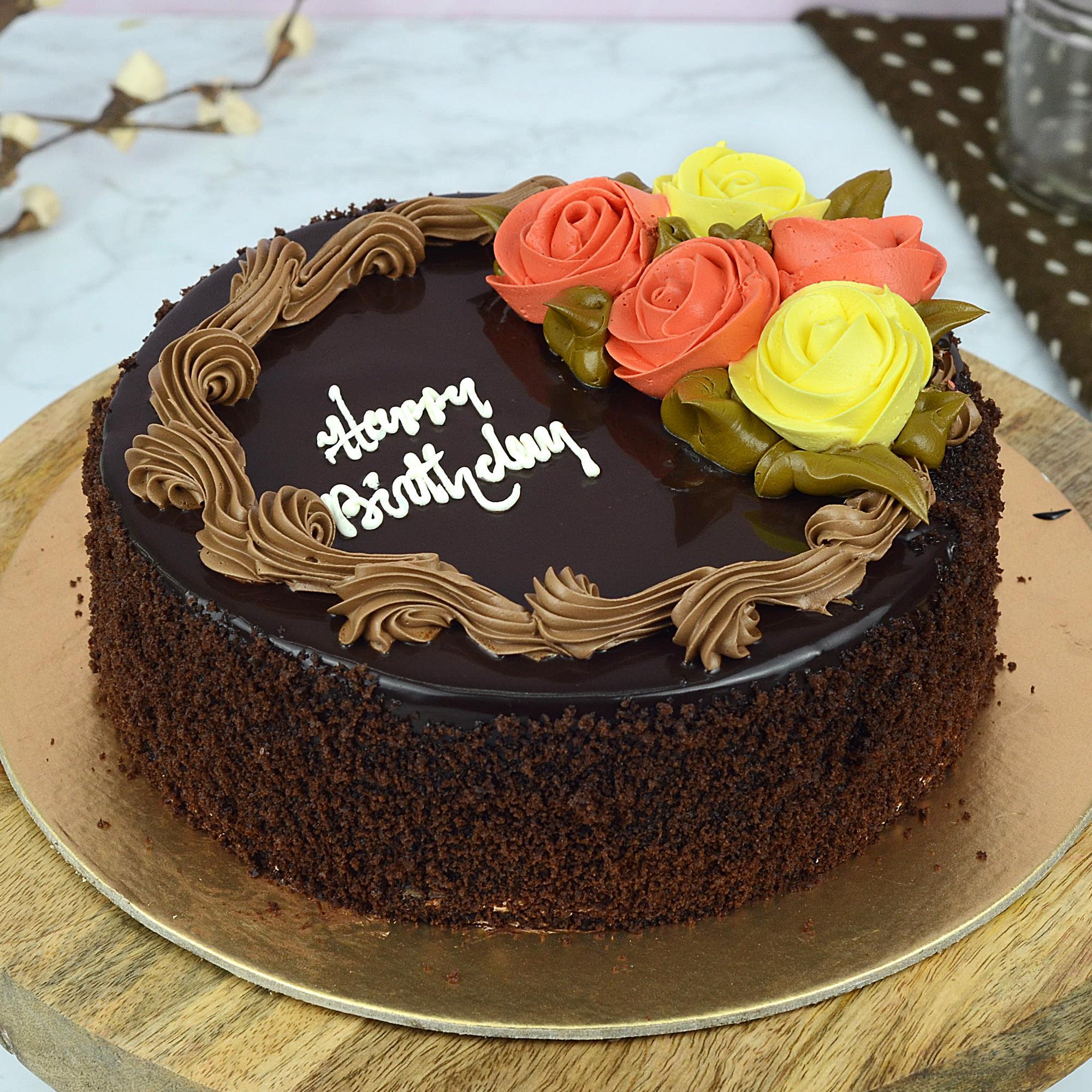 Happy Birthday Chocolate Cake - 1 Kg., Cakes on Birthdays-cokhiquangminh.vn