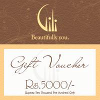 Gili Gift Vouchers Rs.5000/-