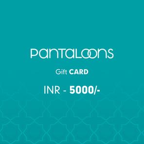 Pantaloon Gift Card Rs. 5000 Pantaloon Gift Card Rs. 5000
