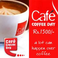 Cafe Coffee Day Gift Vouchers Rs.1,500/-
