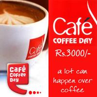 Cafe Coffee Day Gift Vouchers Rs.3,000/-