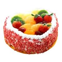 Heart Shape Strawberry Cake - 1kg