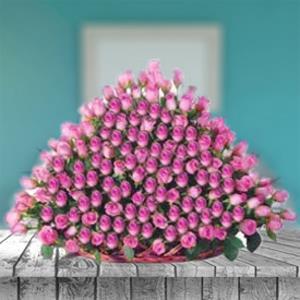 Basket full of Beautiful Roses