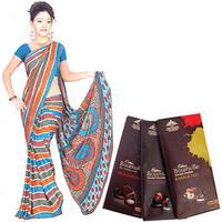Saree with Delicious Chocolate