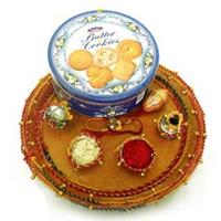 Butter Cookies Rakhi Thali