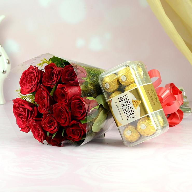 Rocher with Roses