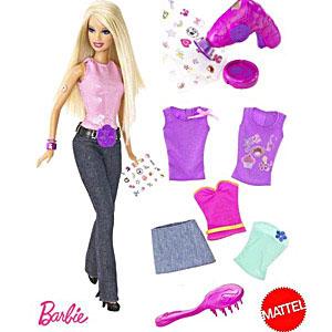 Princess Doll with Butterfly Barbie Waterproof For Kids Girls Temporar   Temporarytattoowala