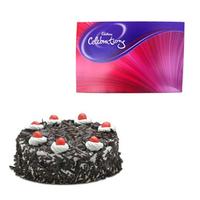Black Forest Cake & Chocolates Hamper