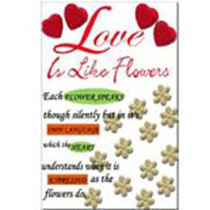 Love is like flowers