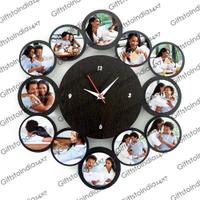 Elegant Wall Clock Photo Frame