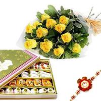 Sweets with yellow Roses