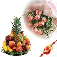 Fresh Fruits with Roses