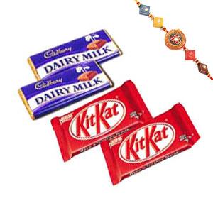 Sweet N Simple Hamper with Rakhi