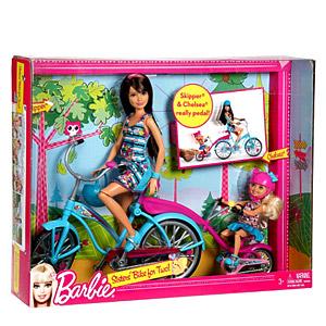 Barbie doll 2025 on bicycle