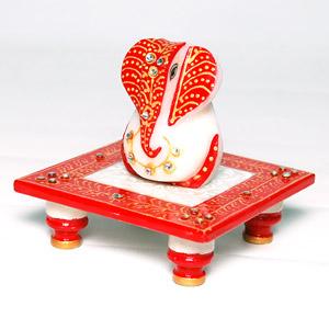 Ganapati on Sinhasan
