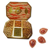 Dry Fruits -  1.0 kg with Diyas