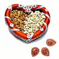 Dry Fruits 400 gms with Diyas