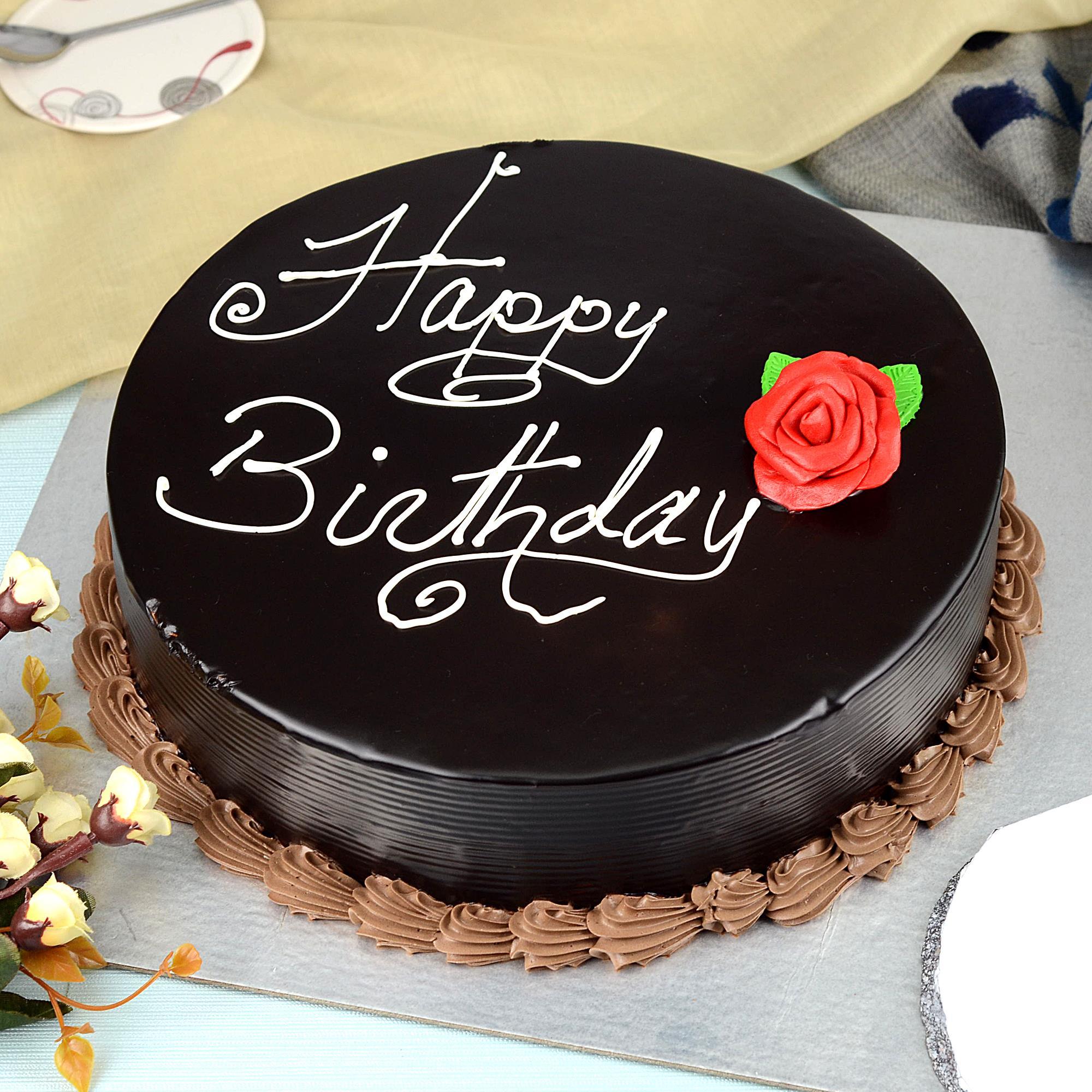 Chocolate Truffle Birthday Cake | Chocolate, Cake, Chocolate truffles