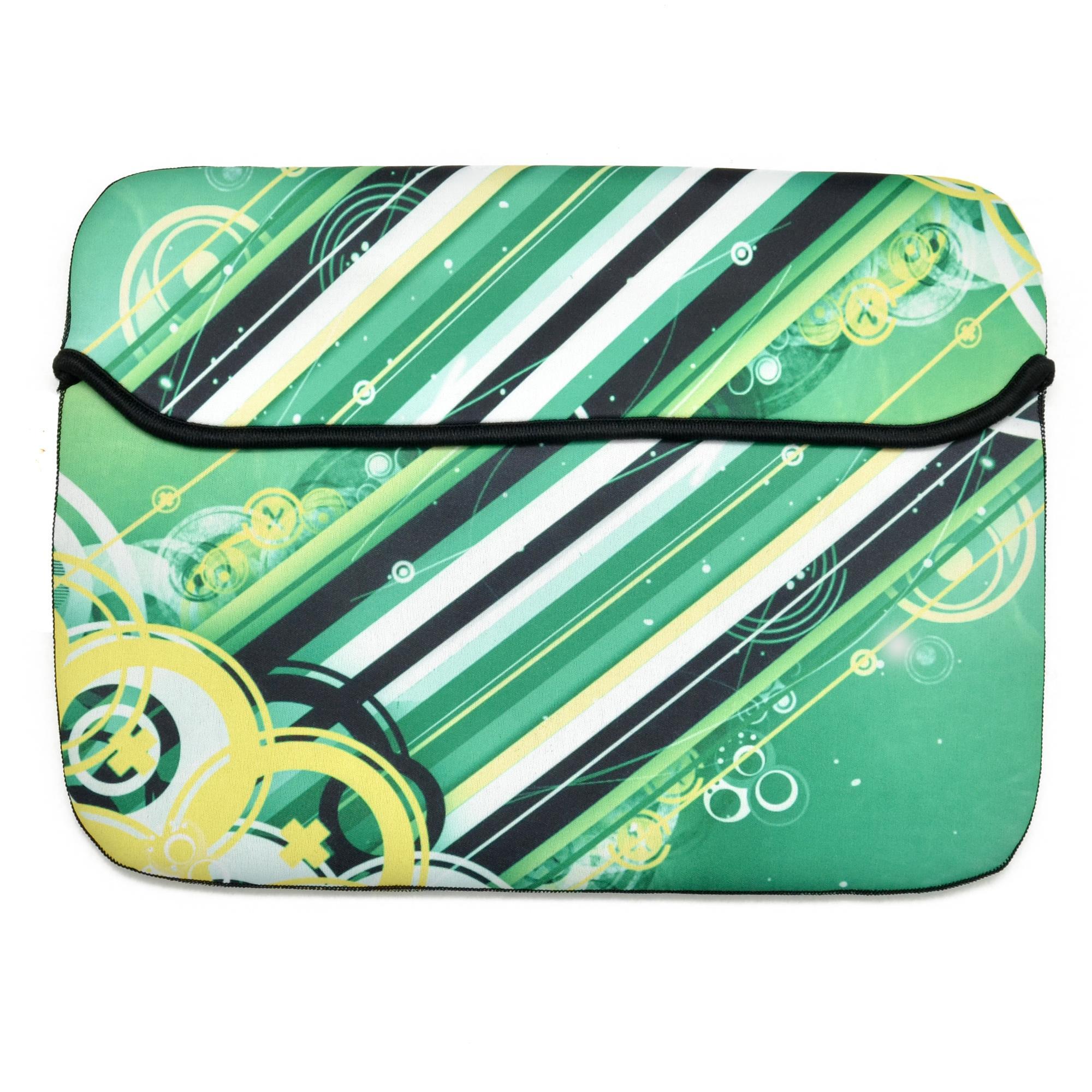 Stripes on Green Laptop Sleeve, Electronics