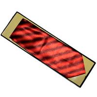 Tie 21 | Red Tie with Black Stripes