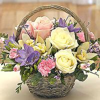 Country Garden Flower Basket