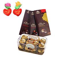 Enticing Chocolates with Rose Hearts