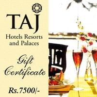 Taj Gift Voucher for RS 7500/-