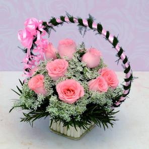 Basket of Roses and Fillers Basket of Roses and Fillers