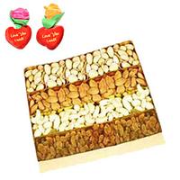 Crunchy Dry Fruits - 400gm with Rose Hearts