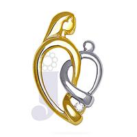 Me & Mom Diamond Pendent