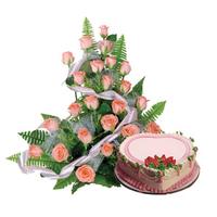 Wonderful Flowers and Cake