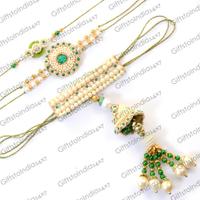 Mesmerising Bhaiya Bhabhi Rakhi Set
