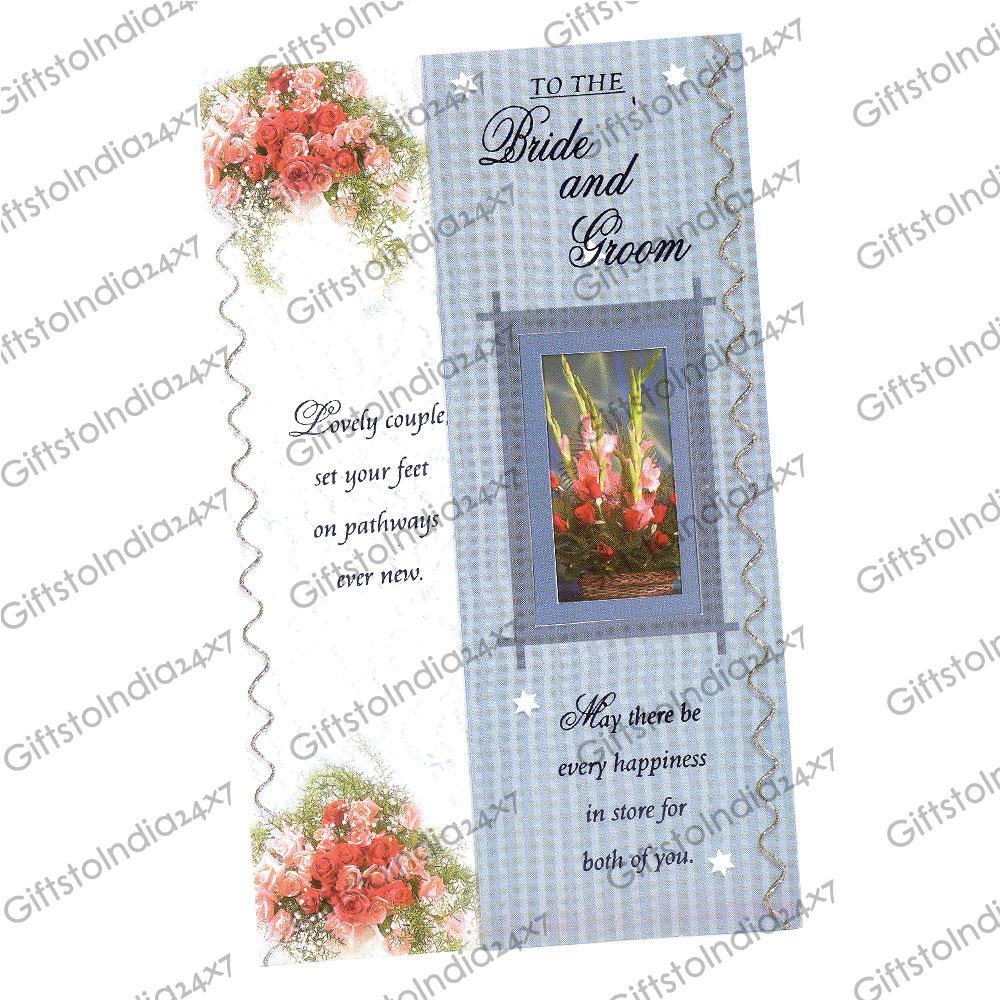 To The Bride and Groom Wedding Greeting Card on Wedding 