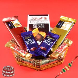 Variety of Chocolates with Rakhi