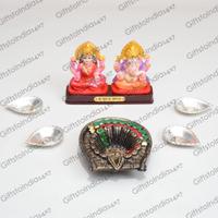Diyas with Holy Idols