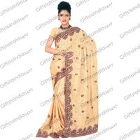 Zardosi Saree with Embroidered Border