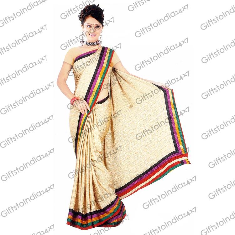 Beautiful Crepe Jacquard Saree