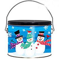 Whimsical Snowman Pail-Christmas Only