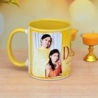 Personalized Yellow Diwali Mug