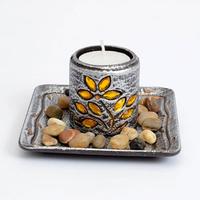 Tray with Beautiful Candle