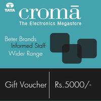 Croma Vouchers - Rs.5,000/-