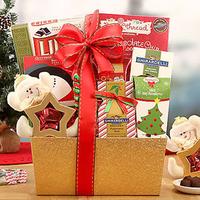 Snowman's Sweet Surprise Gift Basket