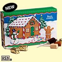 Assorted Lollipops with Gingerbread House Sleeve