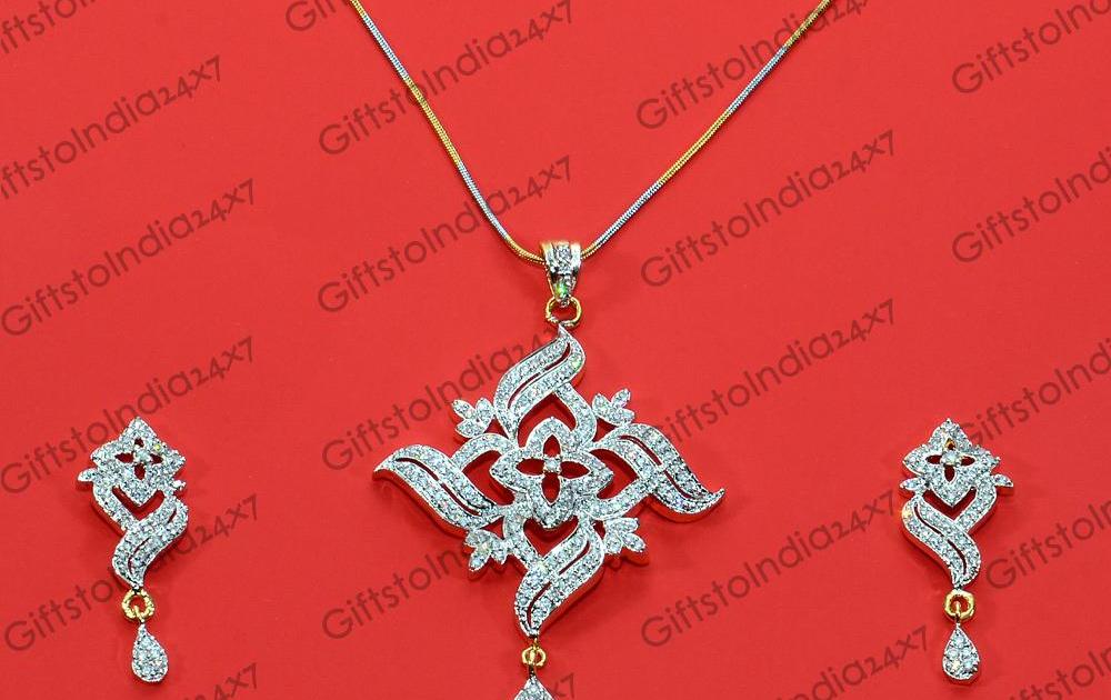 Beautiful Floral Design Jewellery Set, Jewellery