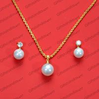Artificial Pearl Jewellery Set